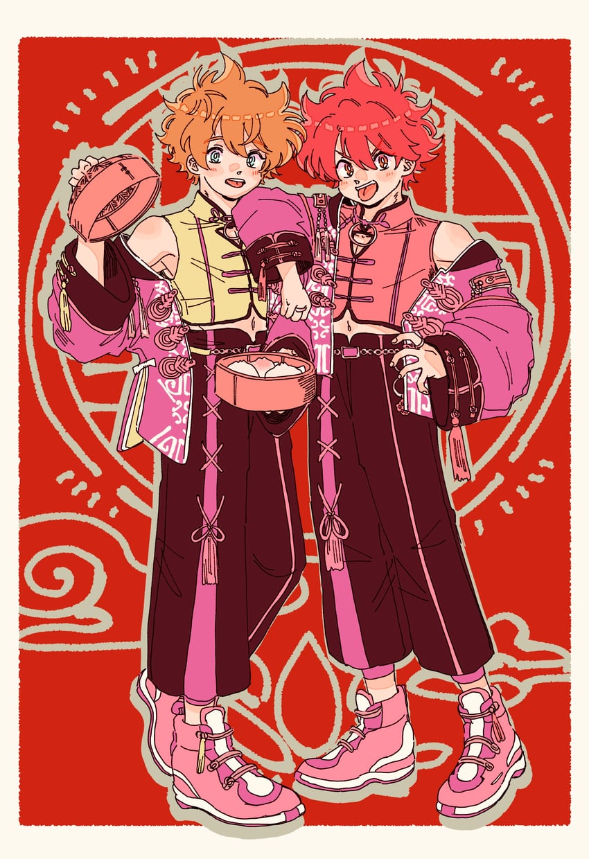 morisawa chiaki and takamine midori (ensemble stars!) drawn by chokki_01