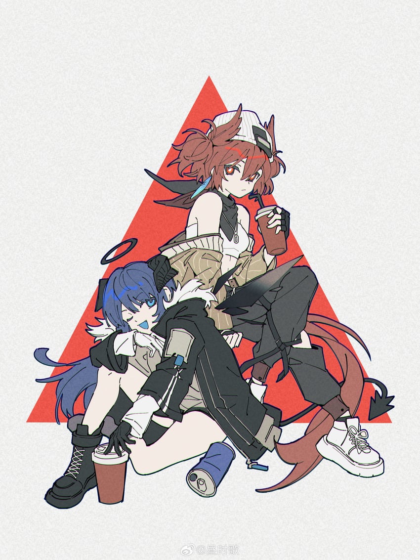 mostima and fiammetta (arknights and 1 more) drawn by lanjiujiu