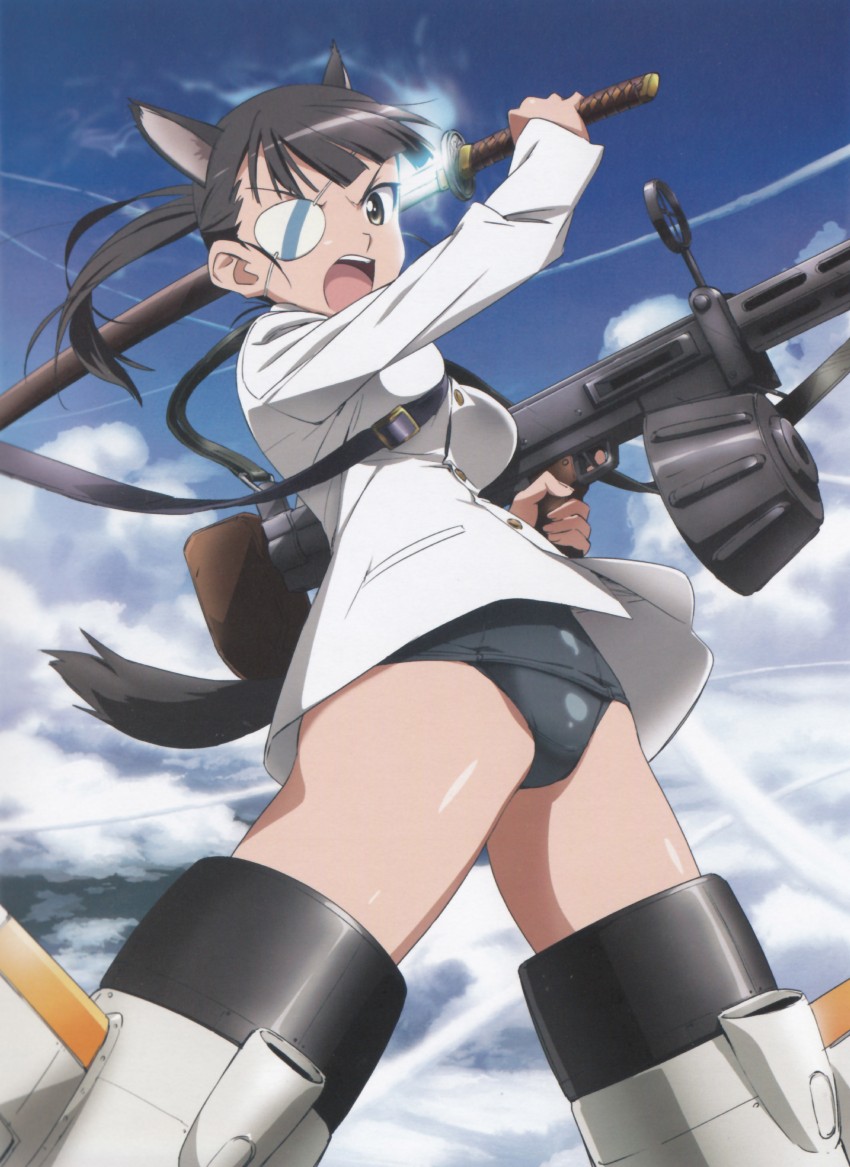 sakamoto mio (world witches series and 1 more) drawn by shimada_fumikane
