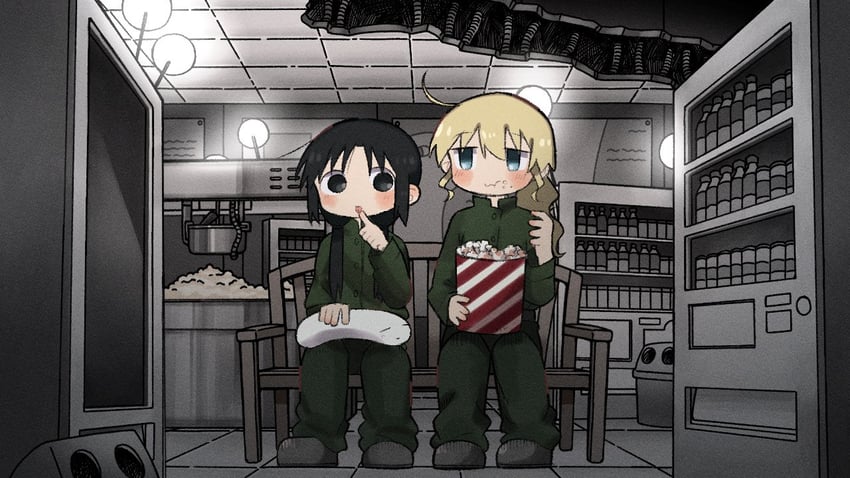 chito, yuuri, and nuko (shoujo shuumatsu ryokou) drawn by yoyohachi