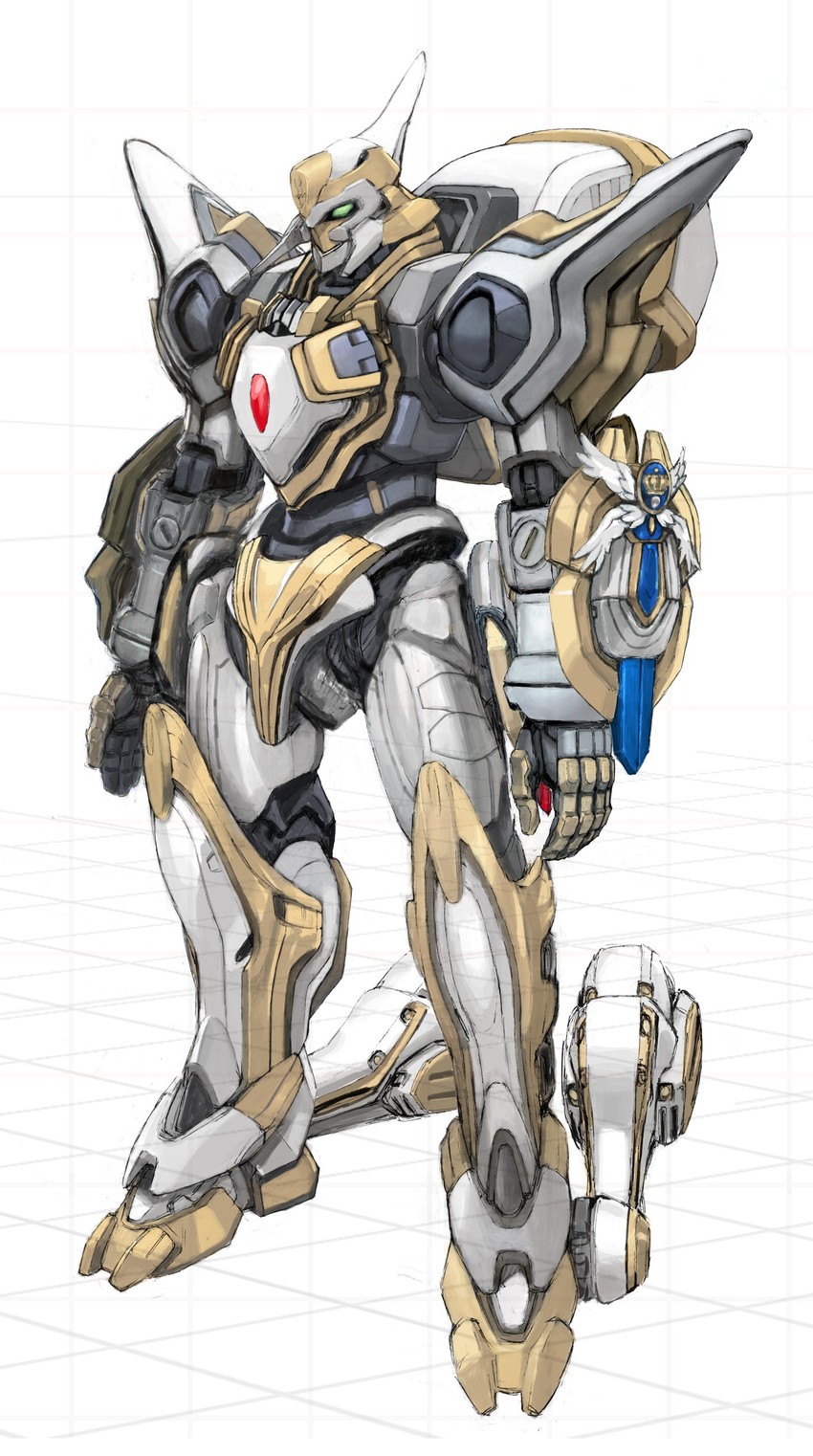 lancelot and lancelot z-01 (code geass and 1 more) drawn by yasuda_akira