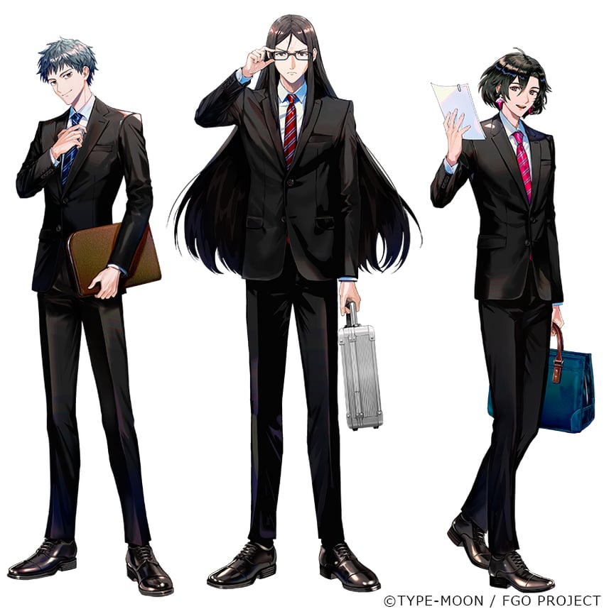 waver velvet, lord el-melloi ii, saitou hajime, and constantine xi (fate and 1 more) drawn by yuuichi_(bobobo)