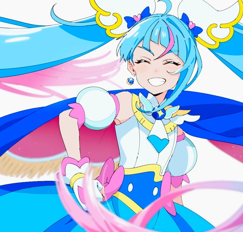 sora harewataru and cure sky (precure and 1 more) drawn by shirako_love