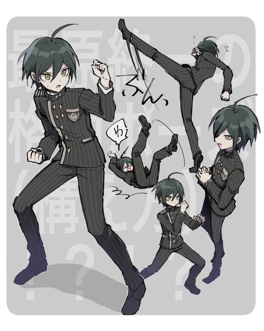 saihara shuichi (danganronpa and 1 more) drawn by haizai