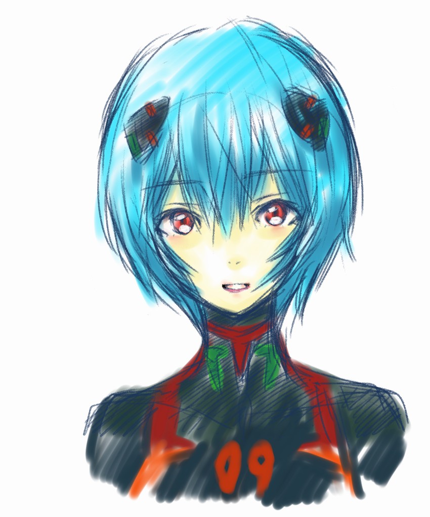 ayanami rei (neon genesis evangelion and 2 more) drawn by shiina_chimu