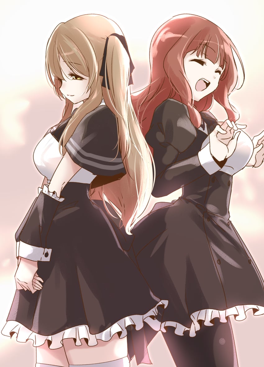 kuo shenlin and kaede johan nouvel (assault lily) drawn by urutsu_sahari
