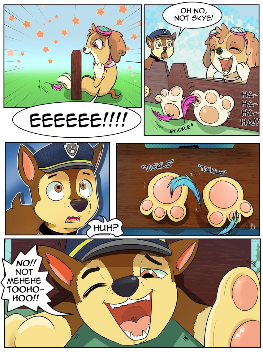 chase and skye (paw patrol) drawn by candyclumsy