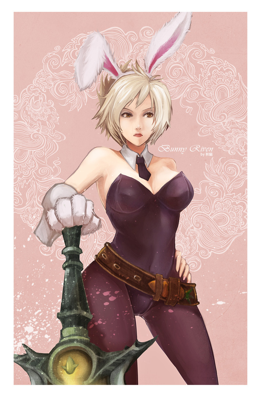 riven and battle bunny riven (league of legends) drawn by aa2233a