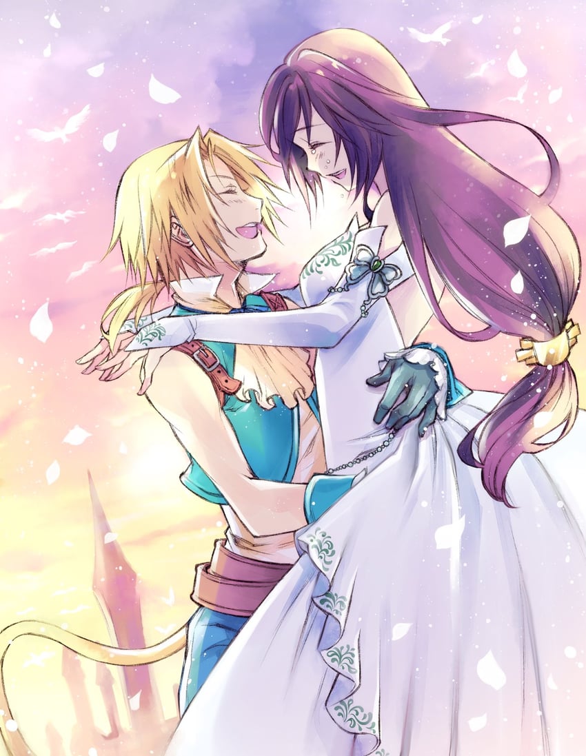 zidane tribal and garnet til alexandros xvii (final fantasy and 1 more) drawn by quichi_91