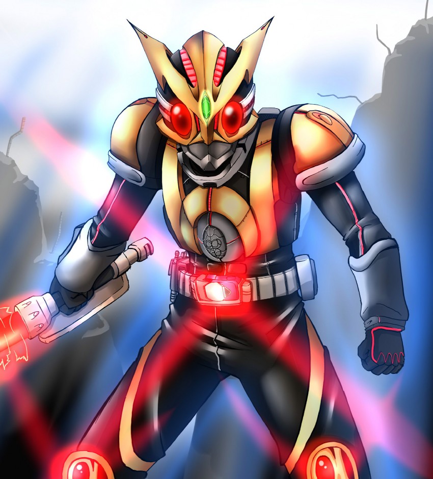 kamen rider k@non (original and 2 more) drawn by k@non