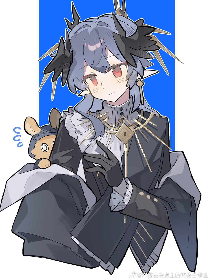 doctor and logos (arknights and 1 more) drawn by saucer_(saucer752)