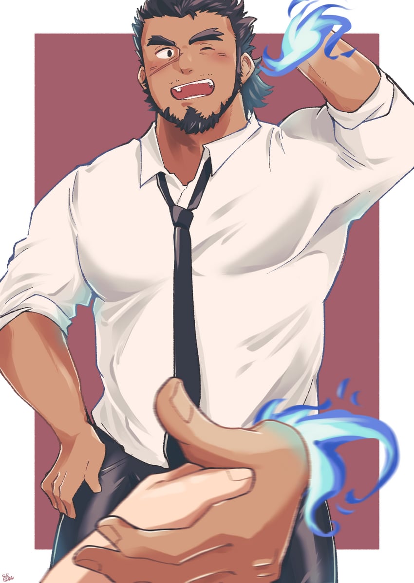 sandayu (tokyo afterschool summoners) drawn by sawch_cls