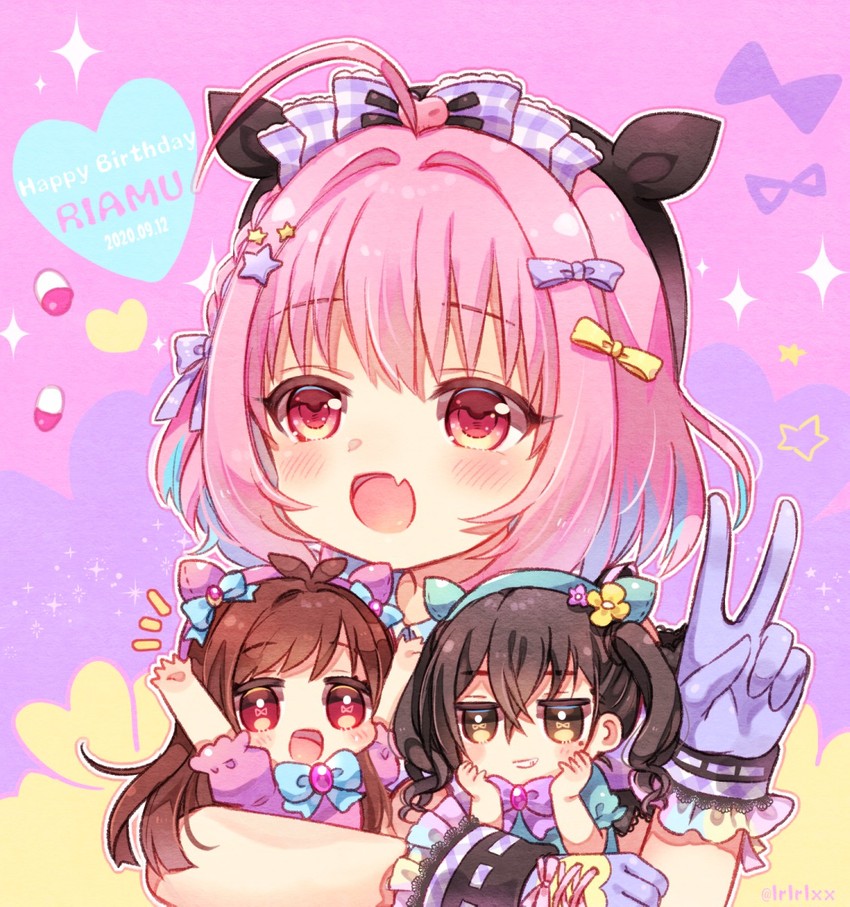 yumemi riamu, sunazuka akira, and tsujino akari (idolmaster and 2 more) drawn by nitro_(lrlrxx)