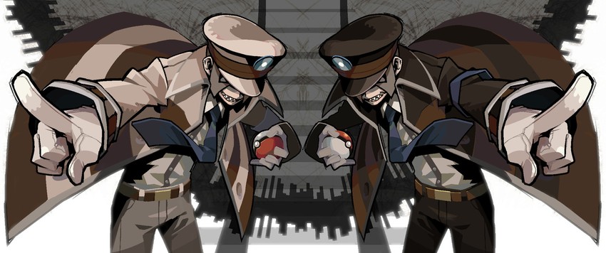 ingo and emmet (pokemon and 1 more) drawn by honnomusi323