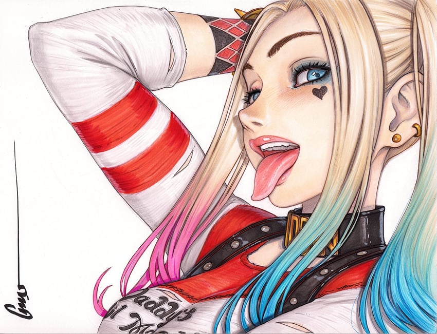 harley quinn (dc comics and 1 more) drawn by omar_dogan