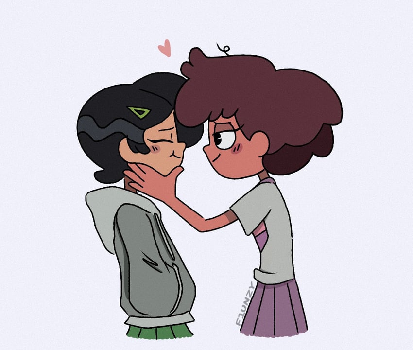 anne boonchuy and marcy wu (amphibia) drawn by f1unzy