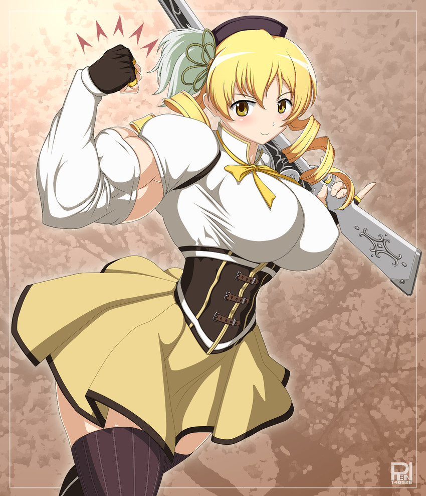 tomoe mami (mahou shoujo madoka magica) drawn by ren_(tainca2000)