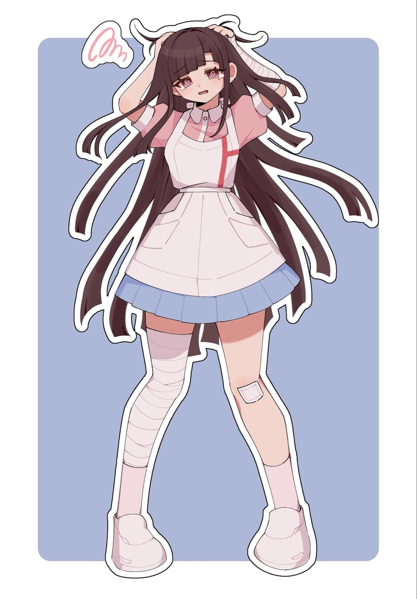 tsumiki mikan (danganronpa and 1 more) drawn by mi_shengwu_3.2_hao
