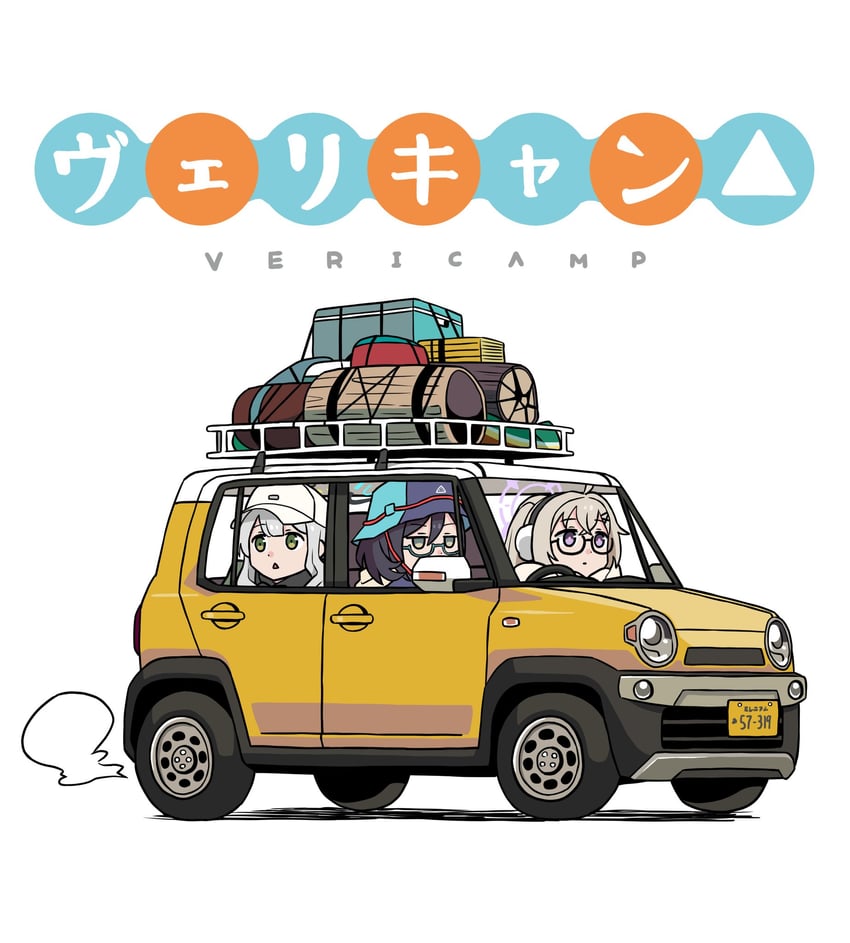 hare, chihiro, and kotama (blue archive and 1 more) drawn by washin