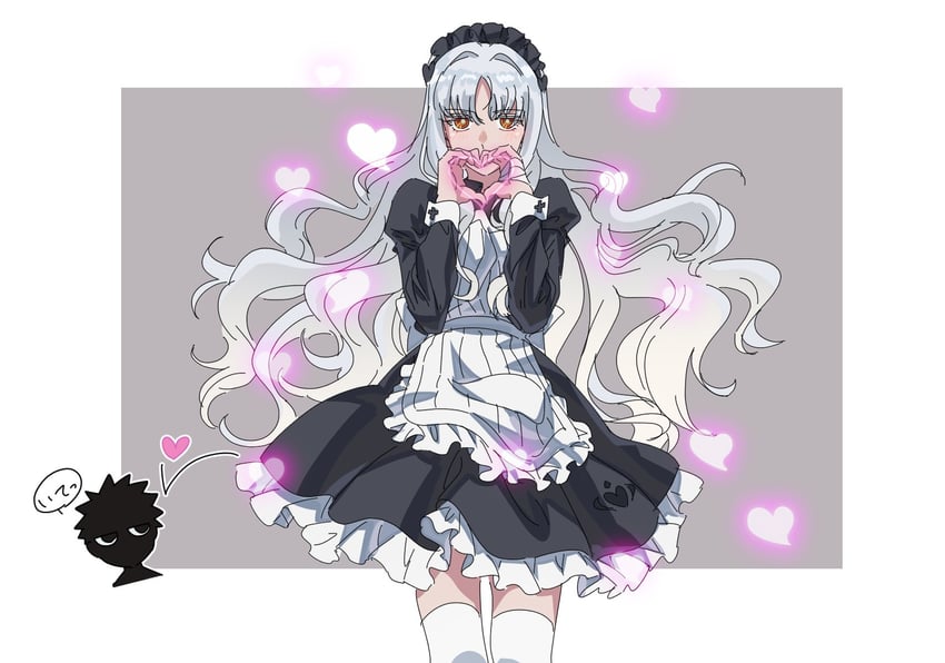 caren hortensia and angra mainyu (fate and 1 more) drawn by applechoc