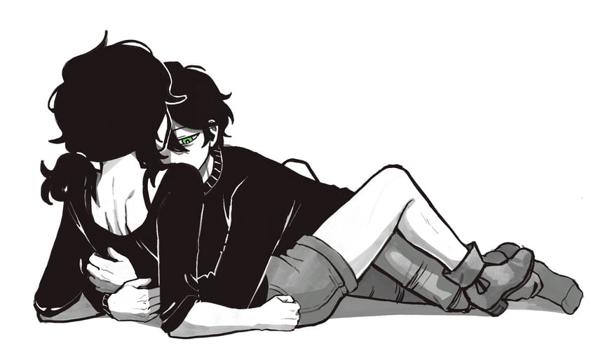 ashley graves and andrew graves (the coffin of andy and leyley) drawn by minominoks