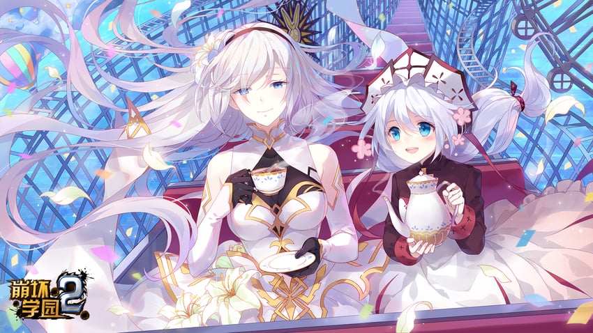 theresa apocalypse and cecilia schariac (honkai and 1 more)