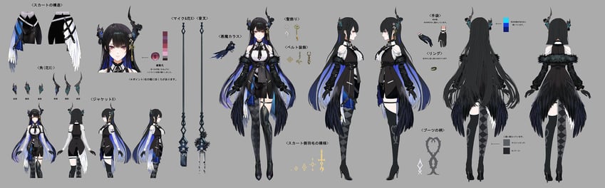 nerissa ravencroft and shadow (hololive and 1 more) drawn by kim_eb
