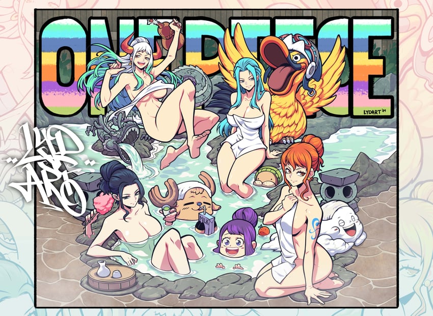 nami, nico robin, yamato, tony tony chopper, nefertari vivi, and 4 more (one piece) drawn by lydart_mclo