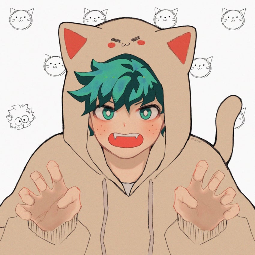 midoriya izuku (boku no hero academia) drawn by gaagyeo