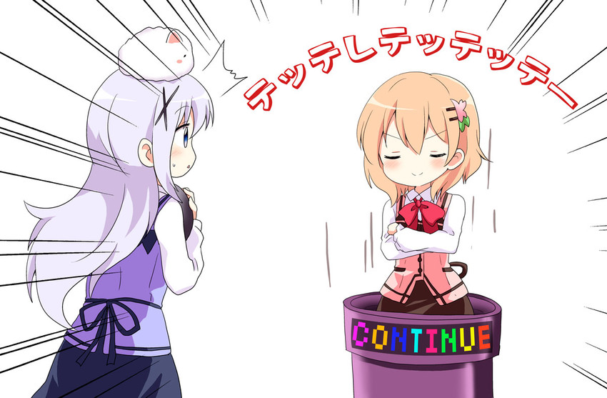 kafuu chino, hoto cocoa, and tippy (gochuumon wa usagi desu ka? and 2 more) drawn by massala