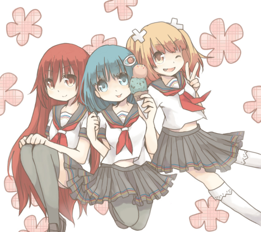 ki no rapika, ao no rupika, and aka no ripika (bemani and 2 more) drawn by kawachi_(hina)