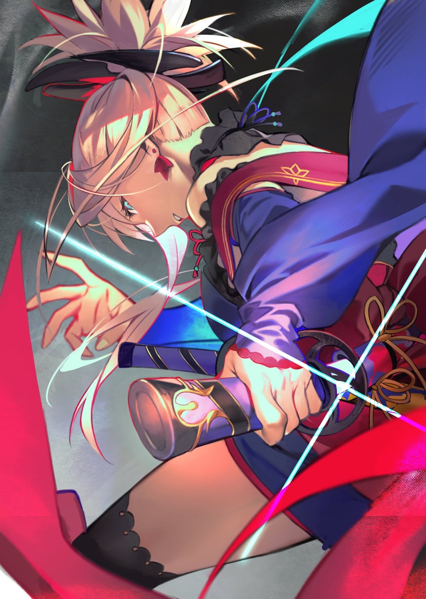 miyamoto musashi (fate and 1 more) drawn by hiro_(hirohiro_gorira)