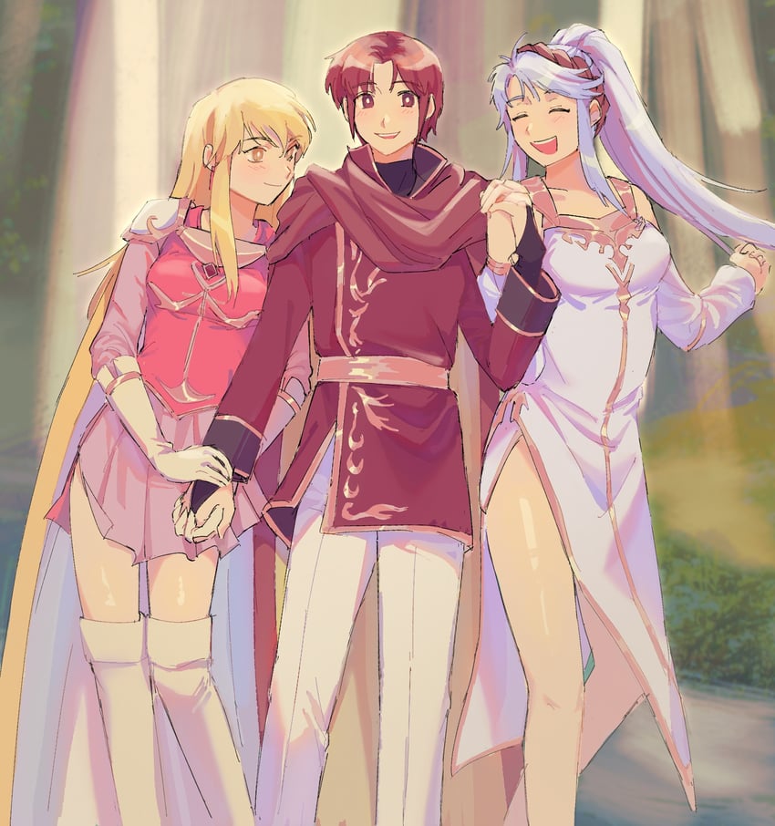 tailtiu, lachesis, and azelle (fire emblem and 1 more) drawn by babykatafan