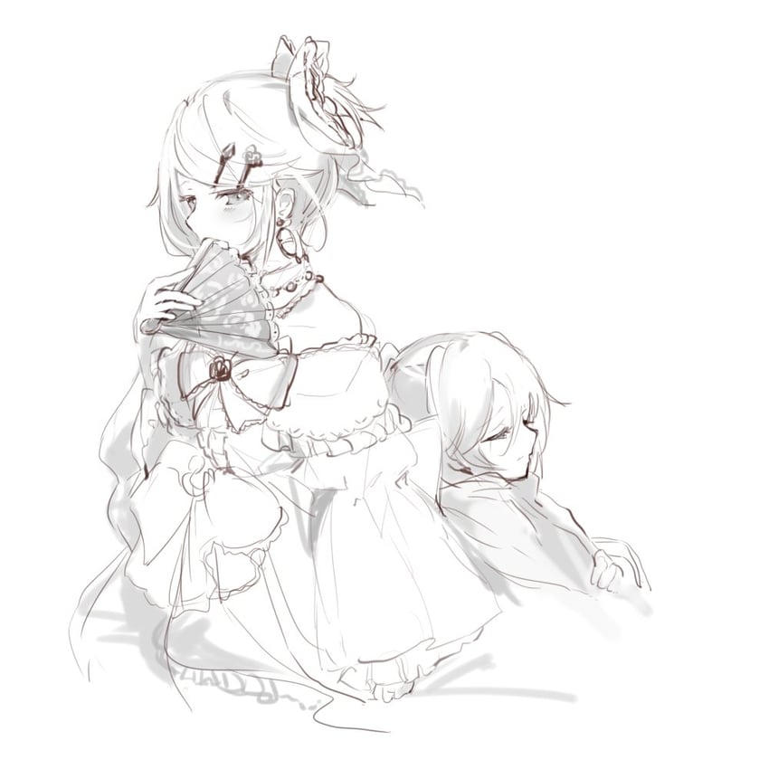 kagamine rin, kagamine len, riliane lucifen d'autriche, and allen avadonia (vocaloid and 3 more) drawn by oyamada_gamata