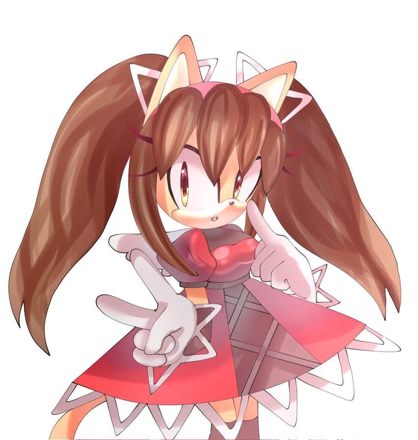 honey the cat (sonic and 2 more) drawn by mary7ka