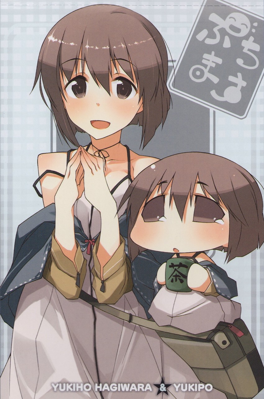 hagiwara yukiho and yukipo (idolmaster and 1 more) drawn by akane_yuki