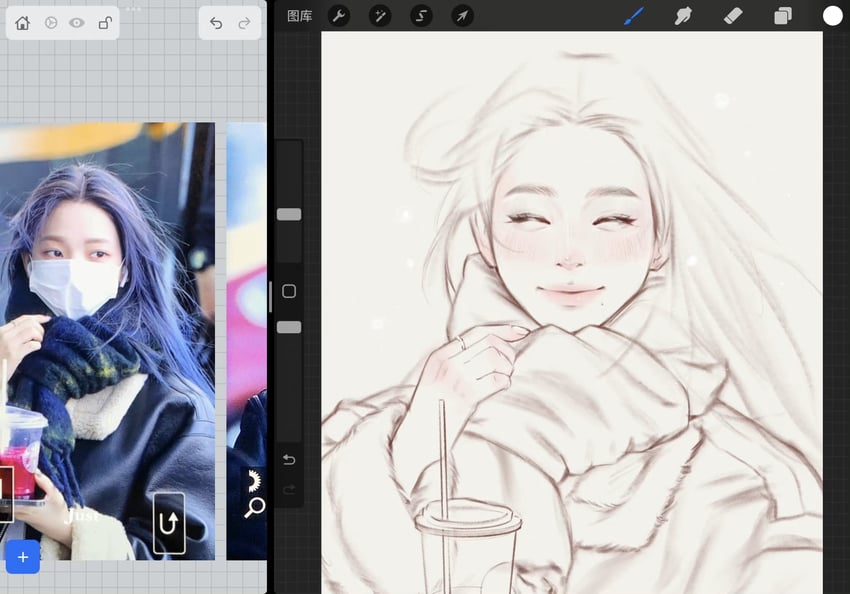 karina (real life and 1 more) drawn by devilzong