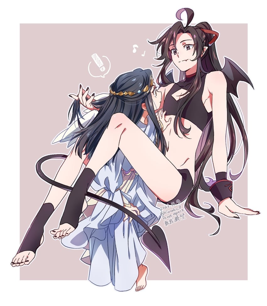 wei wuxian and lan wangji (modao zushi) drawn by kimako_(kimako_8)