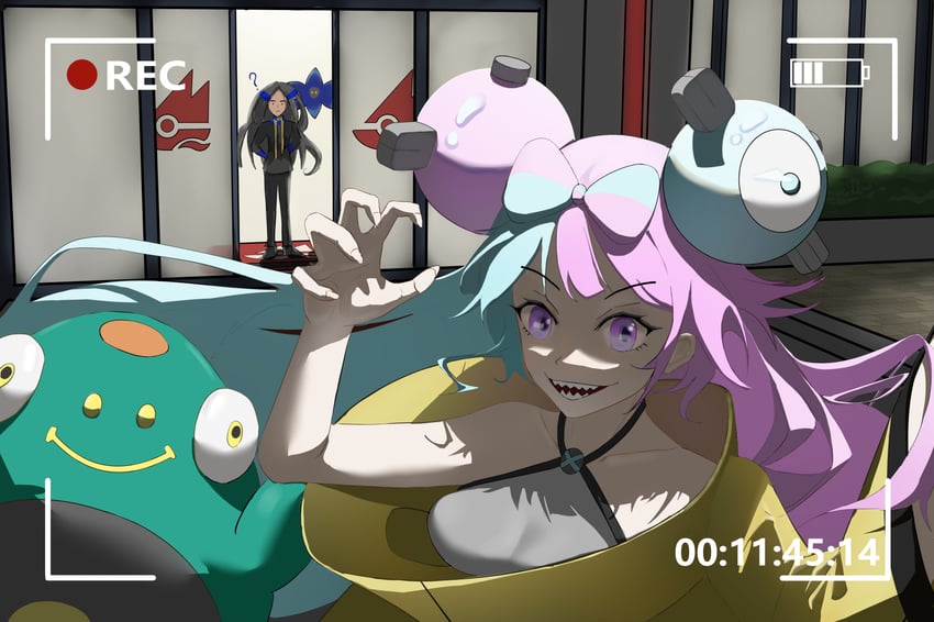 iono, geeta, bellibolt, and glimmora (pokemon and 1 more) drawn by yeyiye_(2954504619)