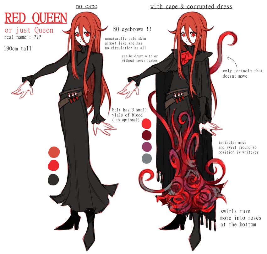 red queen (original and 1 more) drawn by nonsensemanna