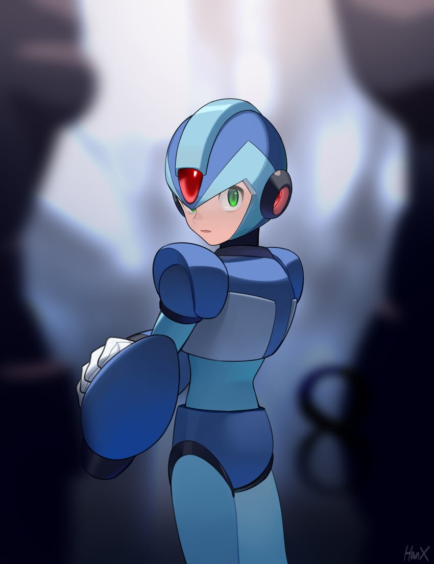 x (mega man and 1 more) drawn by buzzsaw_(6631455)