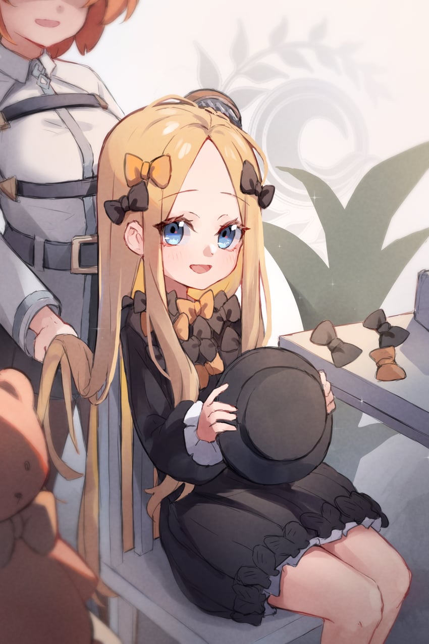 fujimaru ritsuka and abigail williams (fate and 1 more) drawn by miya_(miyaruta)