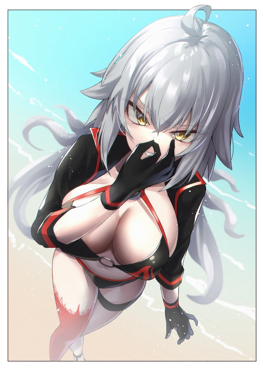 jeanne d'arc alter (fate and 1 more) drawn by slope_(check238)