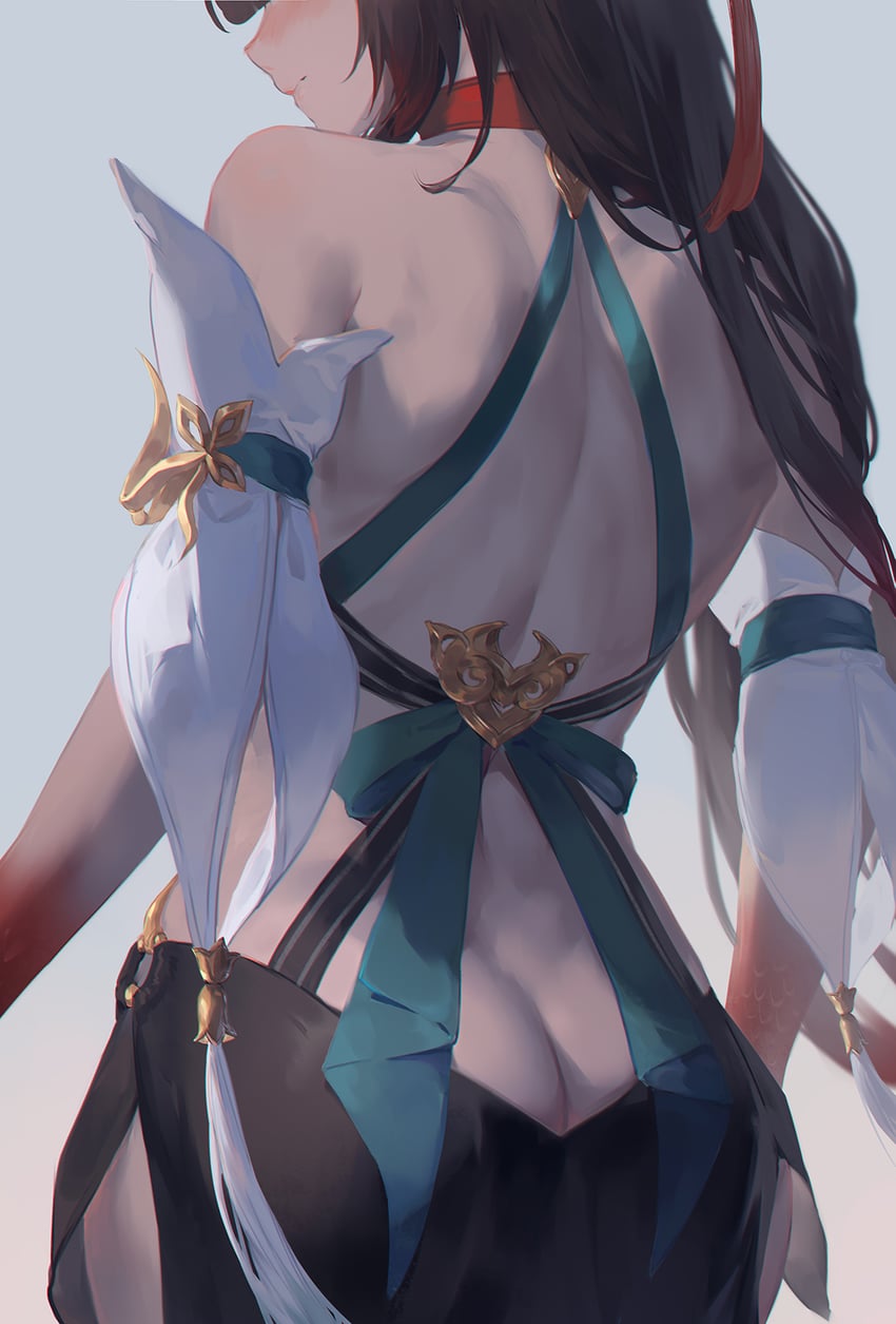 lingsha (honkai and 1 more) drawn by silverfox_hot69