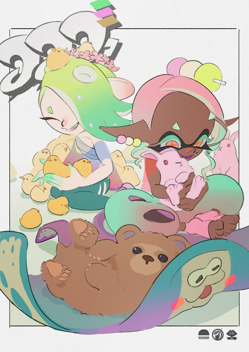 shiver, frye, and big man (splatoon and 1 more) drawn by inoue_seita