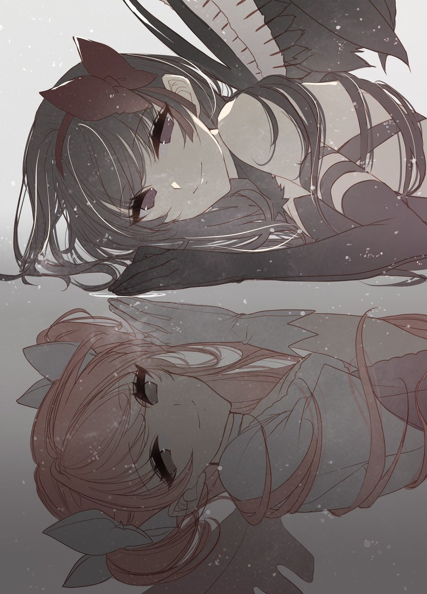 akemi homura, kaname madoka, ultimate madoka, and akuma homura (mahou shoujo madoka magica and 1 more) drawn by misteor