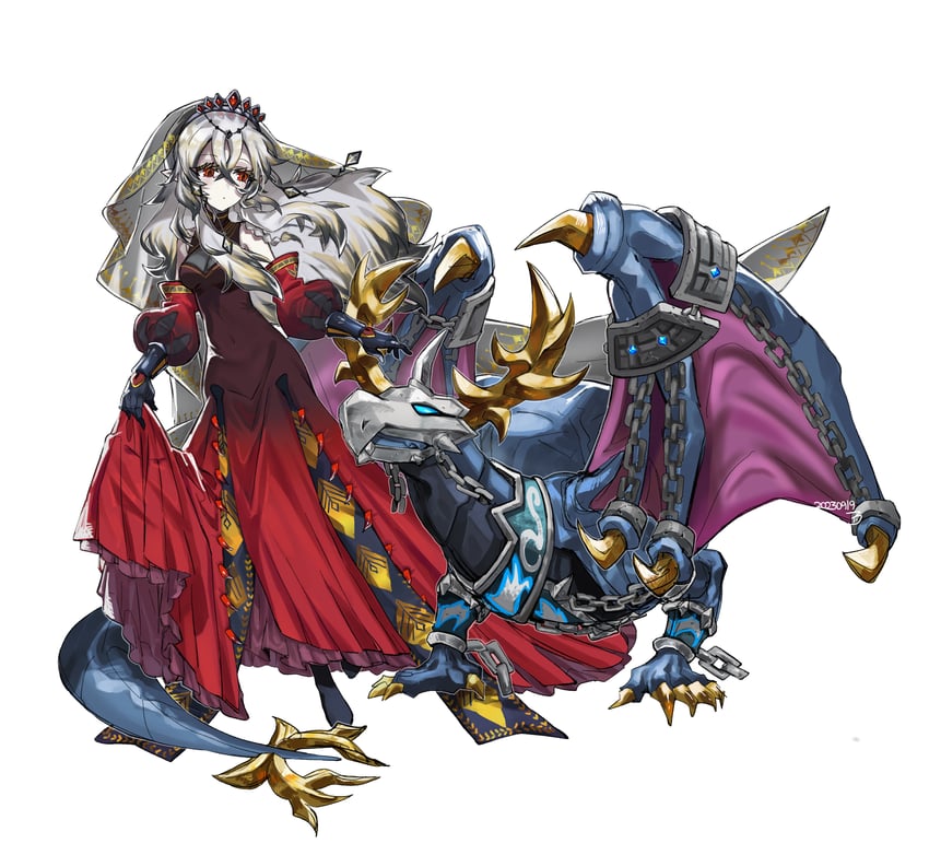 ecclesia, blazing cartesia the virtuous, and bystial druiswurm (yu-gi-oh!) drawn by kaichou_(homehome_h)
