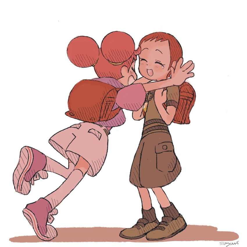 harukaze doremi and nagato kayoko (ojamajo doremi) drawn by sasai_sayuri