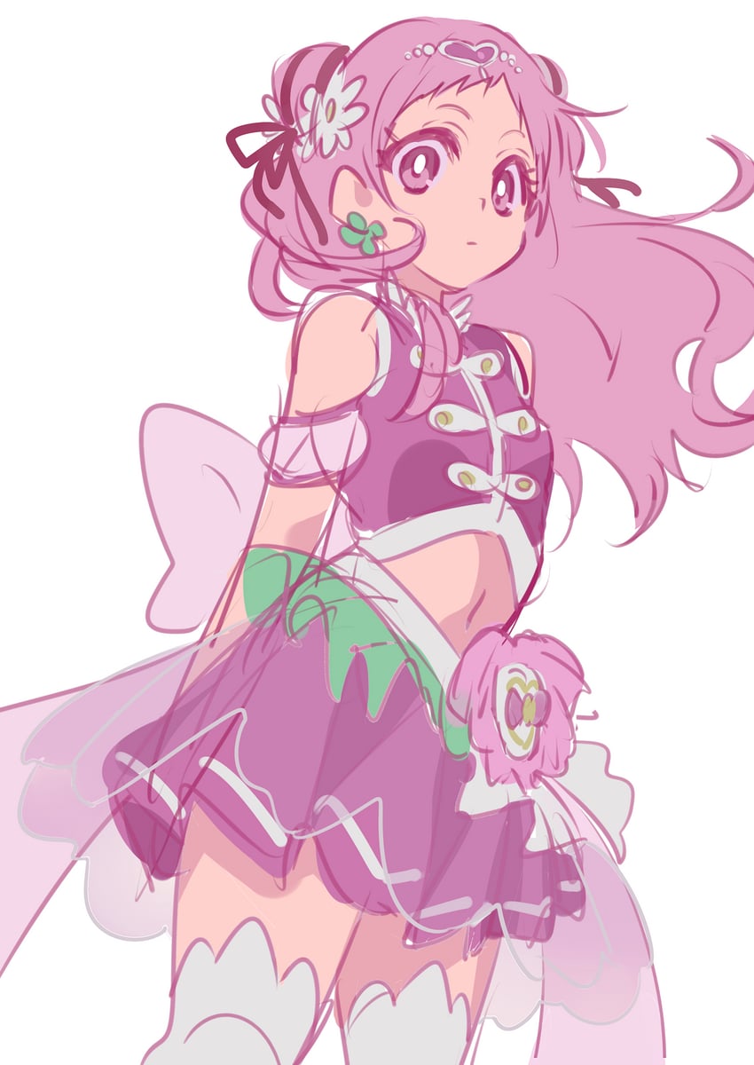 nono hana and cure yell (precure and 1 more) drawn by shipu_(gassyumaron)