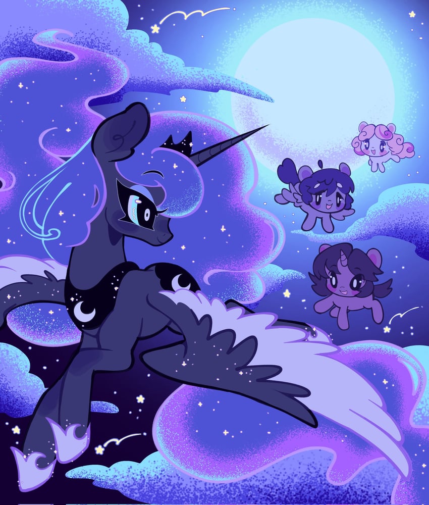 princess luna (my little pony and 2 more) drawn by jammy_(bunbunbewwii)